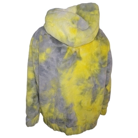 Invicta | Yellow and Grey Faux Fur Hooded Jacket - Picture 3 of 8
